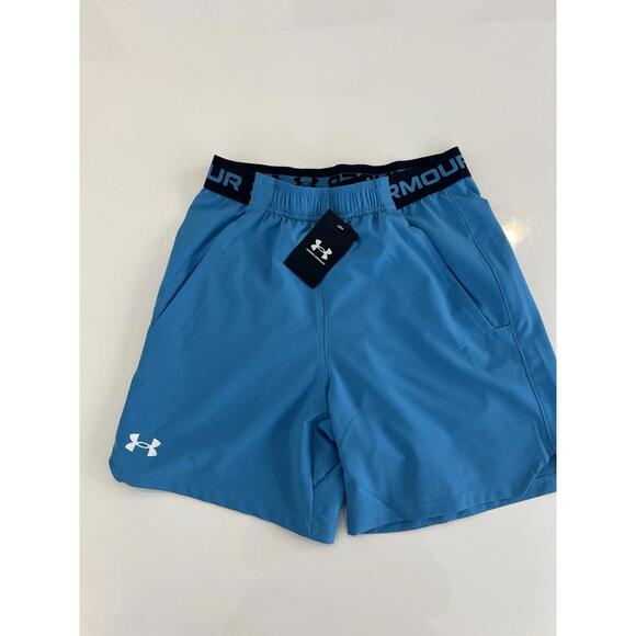 $50 Under Armour Shorts Men's Large Unlined Blue Running Vanish Woven 6” Inseam - Picture 3 of 7
